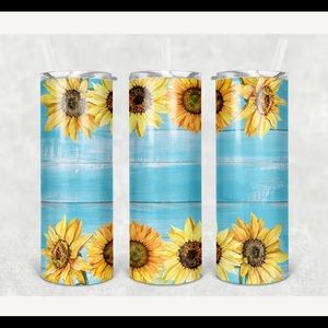 Made2order personalized Sunflower 20oz tumbler